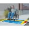 Zoro Select Cable Ramp, 2-1/4 in H, 38-1/2 in L, 21-3/4 in W, 1 Channel, Polyurethane, Blue, 1 PR CPRP-1X125-BLU - alternate 4