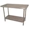 Advance Tabco Flat Top With Under shelf, Stainless Steel, 30" W, 31-1/2" to 40-1/2" Height, 500 lb., Straight VSS - 304 - alternate 1