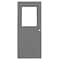 Ceco Half Glass Steel Door with Glass, 80 in H, 32 in W, 1 3/4 in Thick, 18-gauge, Type: 1 CHMD X HG28 68 X MORT-CE-18ga-WG - alternate 2