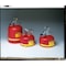 Justrite Liquid Disposal Safety Can, Polyethylene, 5 gal, Spring-loaded Sealed Cap, Red, Flammables 14765 - alternate 2