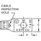 Abb One-Hole Compression Lug, 4/0 AWG Max, 1/2 in Stud, Standard Barrel, Copper, Purple 54170 - alternate 3
