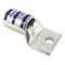 Abb One-Hole Compression Lug, 4/0 AWG Max, 1/2 in Stud, Standard Barrel, Copper, Purple 54170 - alternate 1