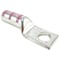 Abb One-Hole Compression Lug, 2 AWG Max, 3/8 in Stud, Long Barrel, Aluminum, Pink 60118 - alternate 1
