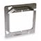 Raco Mud Ring, 2 Gangs, Galvanized Zinc, Square Box Type 841 - alternate 1