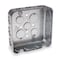 Raco Electrical Box, 29.5 cu in, Square Box Type, 2 Gangs, Steel, Square Shape 247 - alternate 1