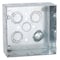 Raco Electrical Box, 42 cu in, Square Box Type, 2 Gangs, Steel, Square Shape 258 - alternate 1