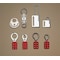 Niagara Lockout Hasp, Red, Steel, 6 Max. No. of Padlocks, 3/8 in Max. Shackle Dia., 1 in Jaw Clearance RSE46CHAIN - alternate 4