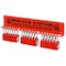 Master Lock Padlock Station, Unfilled, Holds 18 Padlocks, 3 in H x 17.5 in W, English/French/Spanish, Red S1518 - alternate 1