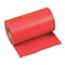 Zoro Select Flagging Tape, Red, 6 in Wide x 300 ft Length, Vinyl, 2.5 mil TF6R300-200 - alternate 1