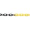 Zoro Select Plastic Chain, Black/Yellow, 100 ft Length, Gloss 50029-100 - alternate 4