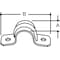 Zoro Select Two Hole Strap, Conduit; EMT Use, 1/2 in, Steel, None 3LV29 - alternate 2