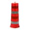 Zoro Select Traffic Barrel, High-Density Polyethylene, 44 1/4 in Height, 17-1/2" Length, 8 lb, Orange/White 03-755 - alternate 1