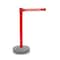 Tensabarrier Barrier Post with Belt, Red, 7 1/2 ft Length, 38 in Post Height, Caution Do Not Enter 885-21-STD-NO-RGX-C - alternate 1