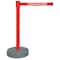 Tensabarrier Barrier Post with Belt, Red, 7 1/2 ft Length, 38 in Post Height, Caution Do Not Enter 885-21-STD-NO-RGX-C - alternate 2