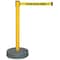 Tensabarrier Barrier Post with Belt, Yellow, 7 1/2 ft Length, 38 in Post Height, Caution Do Not Enter 885-35-STD-NO-YAX-C - alternate 4