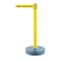 Tensabarrier Barrier Post with Belt, Yellow, 7 1/2 ft Length, 38 in Post Height, Caution Do Not Enter 885-35-STD-NO-YAX-C - alternate 1