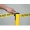 Tensabarrier Barrier Post with Belt, Yellow, 7 1/2 ft Length, 38 in Post Height, Caution Do Not Enter 885-35-STD-NO-YAX-C - alternate 5