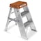 Werner Step Stand, 3 Steps, 375 lb Load Capacity, 36 in Overall Height, Fiberglass, Orange/Silver/Black SSF03 - alternate 3