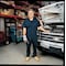 Vf Imagewear CP40 Short Sleeve Coverall, Cotton/Polyester, 5 oz Fabric Weight, 31 in Inseam, Navy, M Regular CP40NV RG M - alternate 2
