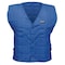 Allegro Industries Evaporative Cooling Vest, Cotton, Evaporative, Up to 72 hr Max Cooling Time, Snap Closure, Blue 8401-04 - alternate 1