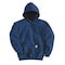 Carhartt Hooded Sweatshirt, Navy, Cotton/PET, 2XL K121-472 XXL REG - alternate 1