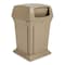 Rubbermaid Commercial Ranger(R) 45 gal Square Outdoor Can, Beige, None, Plastic, 24 7/8 in FG917188BEIG - alternate 3