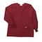 Landau Warm up Jacket, Cotton/Polyester, Long Sleeve, 4 Pockets, Crew Neck, Wine, Size L 7525RWPLRG - alternate 1