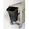 Rubbermaid Commercial 8 gal Square Utility Cart Bin, Black, Plastic, 17 in FG335388BLA - alternate 6