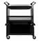 Rubbermaid Commercial Enclosed Service Cart, Plastic, 200 lb Load Capacity, 2 Shelves, 33 5/8 in L, 18 5/8 in W FG345700BLA - alternate 7