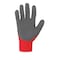 Mcr Safety Coated Gloves, Latex, Textured, Palm, 3 Abrasion Level, Red, L (9) 1 PR N9680L - alternate 6