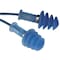 Howard Leight Fusion Reusable Corded Ear Plugs, Metal Detectable, Flanged Shape, NRR 25 dB, M, Blue, 100PK FDT-30 - alternate 2