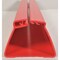 Ideal Shield U-Channel Cover, U-Channel, , Polyethylene Red, White, 24 in L 24IN UCHANNEL CVR RE - alternate 2