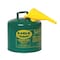 Eagle Mfg Type I Safety Can, Galvanized Steel, 2 gal, Self-Closing Lid, Blue, 11.25 in Dia., Kerosene UI20SB - alternate 3