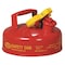 Eagle Mfg Type I Safety Can, Galvanized Steel, 2 qt, Self-Closing Lid, 9 in Dia., Red, Flammables UI4S - alternate 1