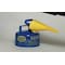 Eagle Mfg Type I Safety Can, Galvanized Steel, 1 gal, Self-Closing Lid, Yellow, Includes Funnel, Diesel UI10FSY - alternate 3