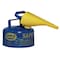 Eagle Mfg Type I Safety Can, Galvanized Steel, 1 gal, Self-Closing Lid, Yellow, Includes Funnel, Diesel UI10FSY - alternate 2