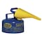 Eagle Mfg Type I Safety Can, Galvanized Steel, 2 gal, Self-Closing Lid, Blue, Includes Funnel, Kerosene UI20FSB - alternate 1