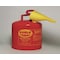 Eagle Mfg Type I Safety Can, Galvanized Steel, 5 gal, Self-Closing Lid, Includes Funnel, Yellow, Diesel UI50FSY - alternate 2
