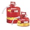 Justrite 5 gal. Red Steel Type II Safety Can for Flammables 7250130