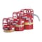 Justrite Type II Safety Can, AccuFlow(TM), 5 gal, 1 in Metal Hose, Roll Bars, DOT, Red, Flammables 7350130 - alternate 2