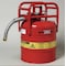 Justrite Type II Safety Can, AccuFlow(TM), 5 gal, 1 in Metal Hose, Roll Bars, DOT, Red, Flammables 7350130 - alternate 3