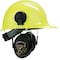 Tasco Golden Eagle Hard Hat Mounted Ear Muffs, 26 dB NRR, Passive, General Purpose, Black 100-02951 - alternate 1