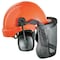 Deltaplus Hard Hat, ProGuard (TM), Polypropylene, 6 Point Ratchet, Type 1, Class E, Orange (Cap)/Black (Muff) CU-30R - alternate 5