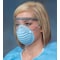 Zoro Select Disposable Face Masks, 3-Ply, Single, Non-Adjustable Strap, None, Blue, M, 25 PK 3NMG3 - alternate 1