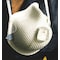 Moldex Disposable Respirator, N95, Nuisance Organic Vapors w/Ventex Valve, Handy Strap, Molded, M, PK 10 2800N95 - alternate 2