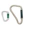 Miller Carabiner, Twist-Lock, Pear, 8 5/8 in Length, 2" Gate Opening, Zinc-Plated Alloy Steel, Gold 18D-1/ - alternate 2