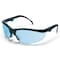 Mcr Safety Klondike (KD3), Safety Glasses, Anti-Scratch, Light Blue Lens, Black Frame, Half Frame KD313 - alternate 1