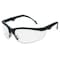 Mcr Safety KD3 Reader Safety Glasses, Black Wraparound Frame, 2.5 Diopter, Clear Lens, Anti-Scratch Coating 8DRJ9 - alternate 1
