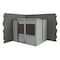 Porta-King 2-Wall Modular In-Plant Office, 8 ft H, 10 ft W, 8 ft D, Gray VK1STL 8'x10' 2-Wall - alternate 2