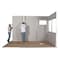 Porta-King 4-Wall Modular In-Plant Office, 8 ft H, 8 ft W, 8 ft D, Gray VK1STL 8'x8' 4-Wall - alternate 3